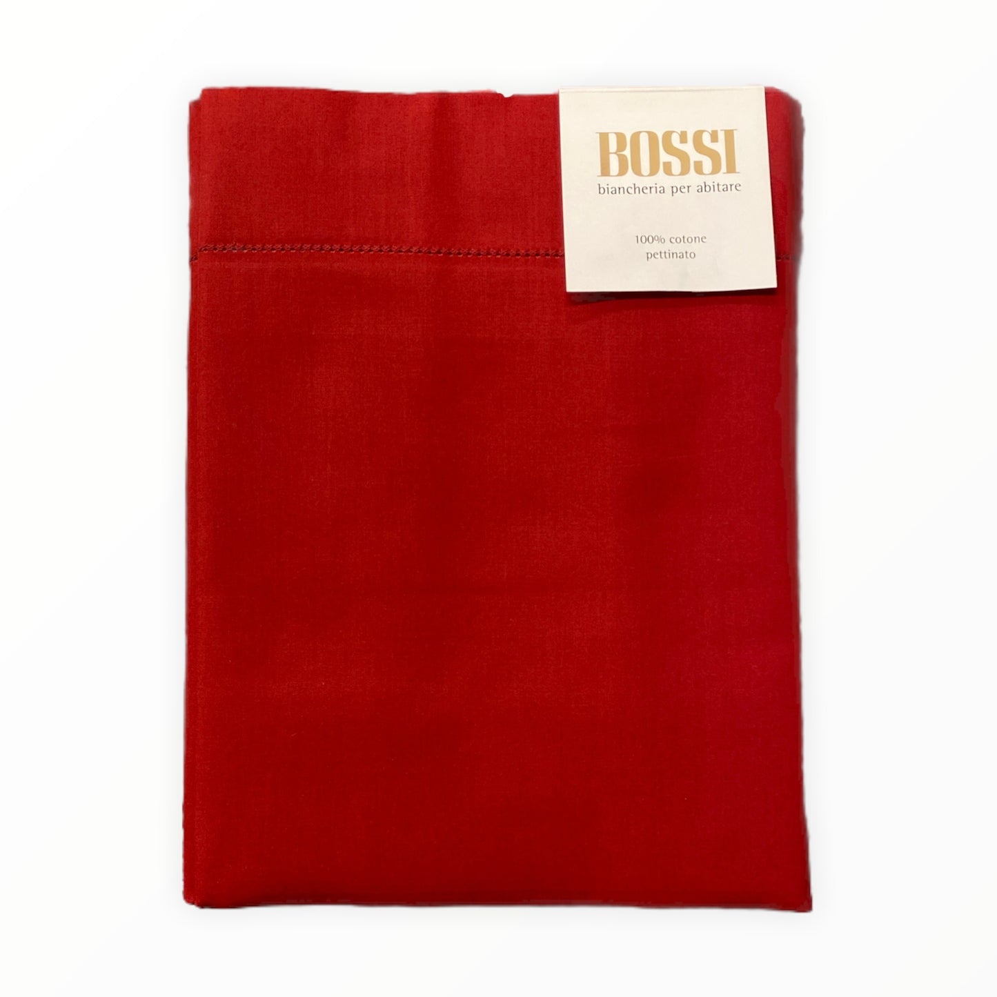Coppia federe Bossicolor 2 volani cotone percalle 80 fili
