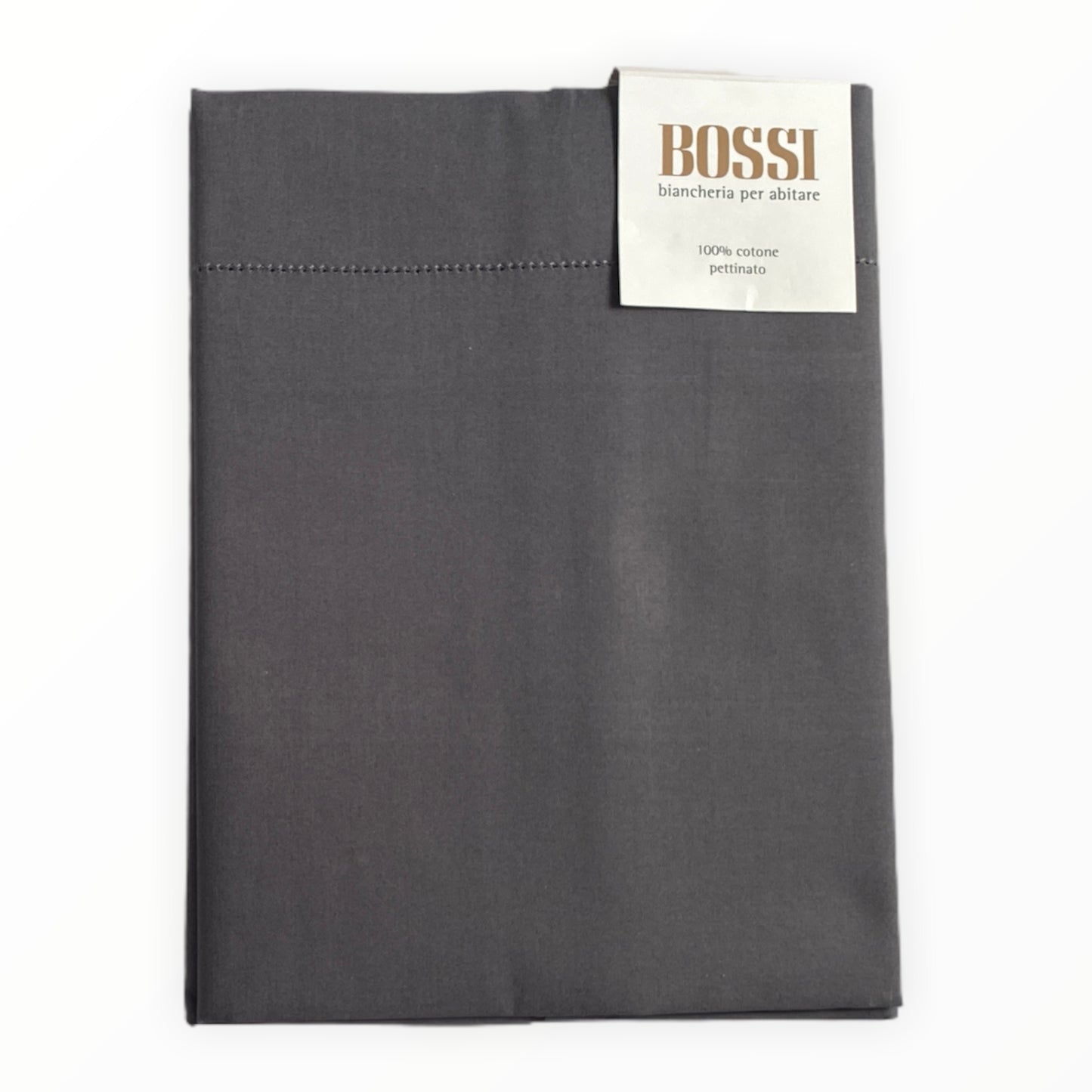 Coppia federe Bossicolor 2 volani cotone percalle 80 fili