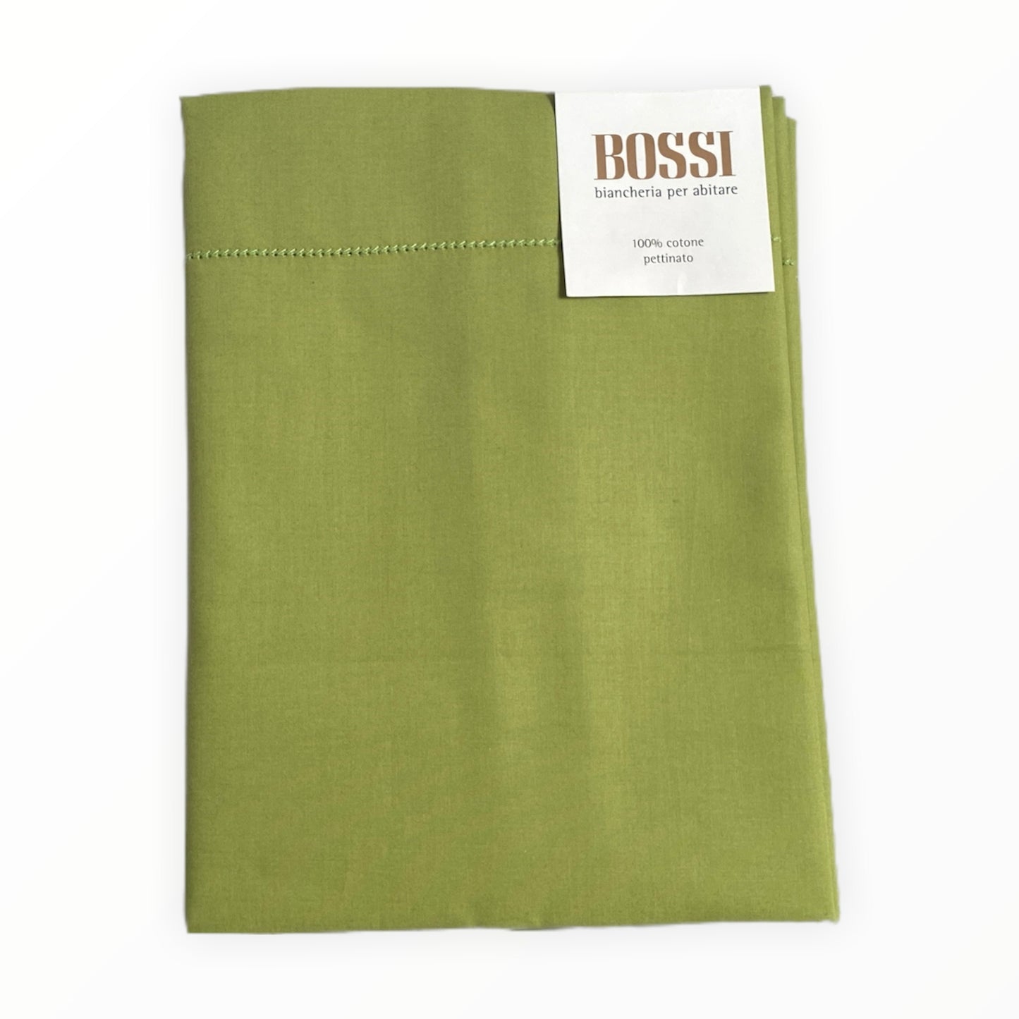 Coppia federe Bossicolor 2 volani cotone percalle 80 fili