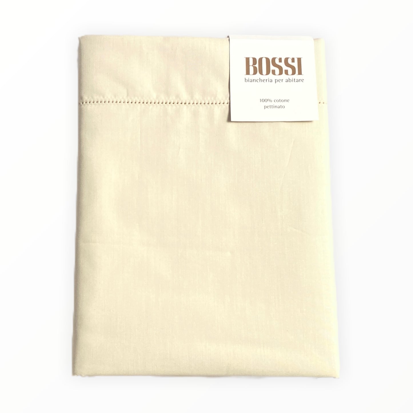 Coppia federe Bossicolor 2 volani cotone percalle 80 fili