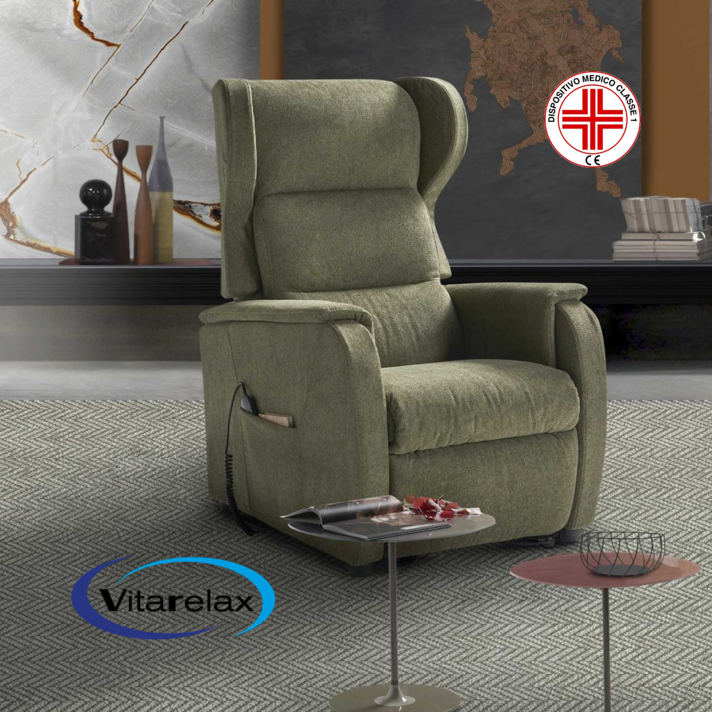 Poltrona Ducale Lift 2 + Kit Roller Vitarelax