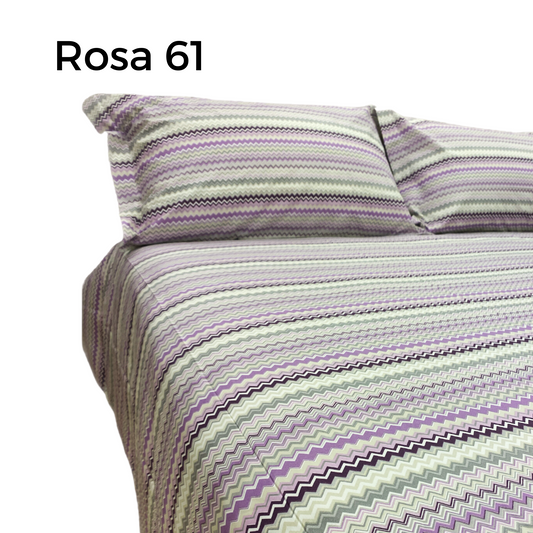 Copripiumino Chevron su misura 100% cotone Pedersoli Casa
