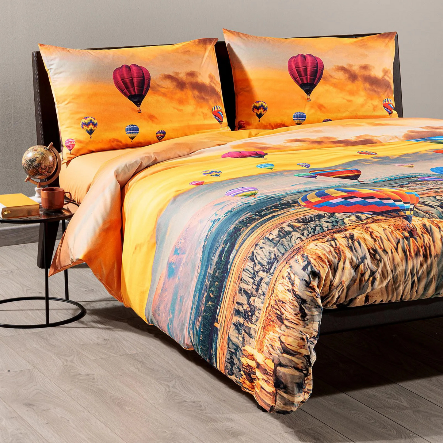 Completo Copripiumino Cappadocia Sogni Di Viaggio 100% cotone