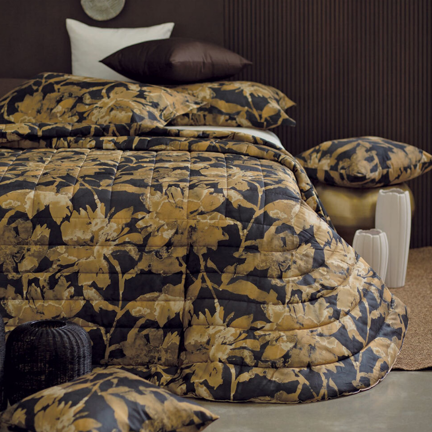 Completo Copripiumino Tahiti in Raso di Cotone 300 TC