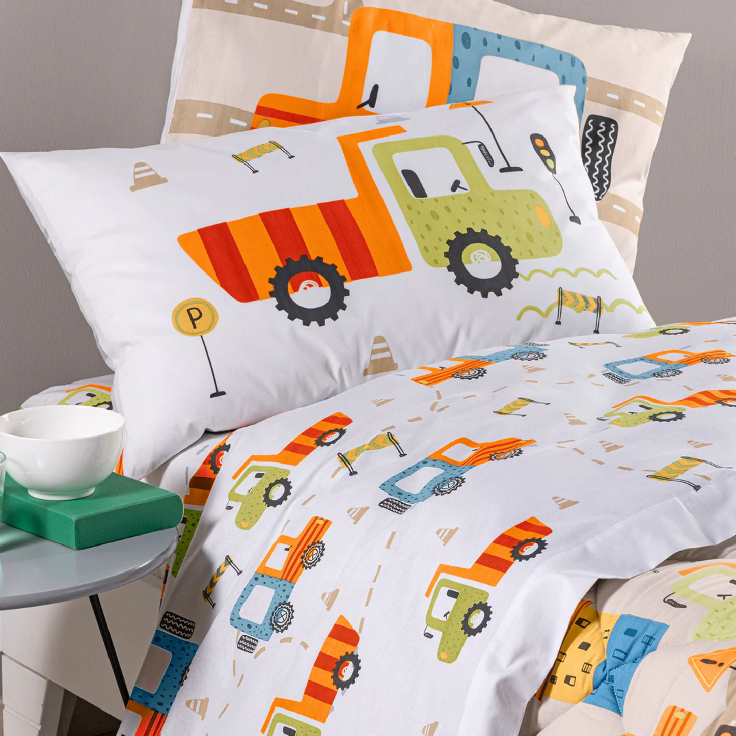 Completo Lenzuola City Car 100% Cotone Kids