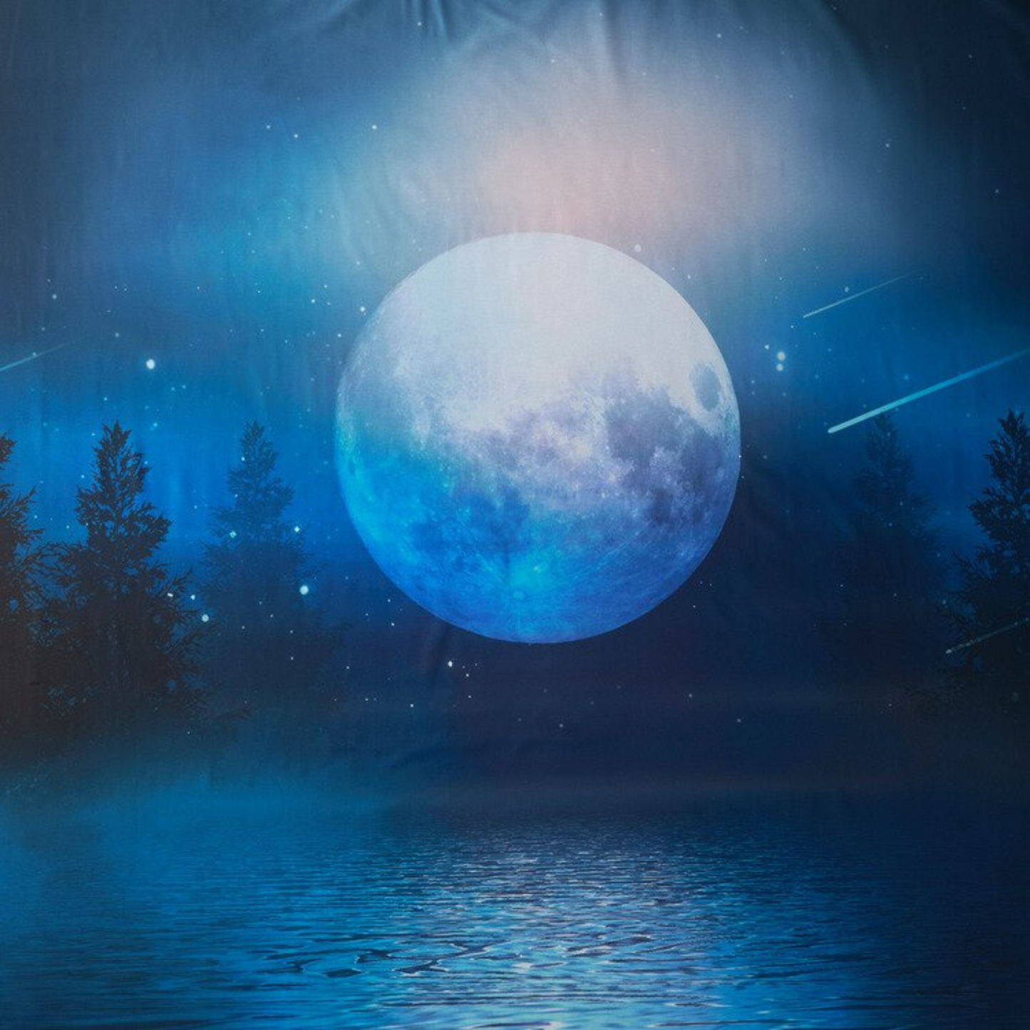 Completo Copripiumino Imagine Chiaro Di Luna 100% cotone Fine Serie