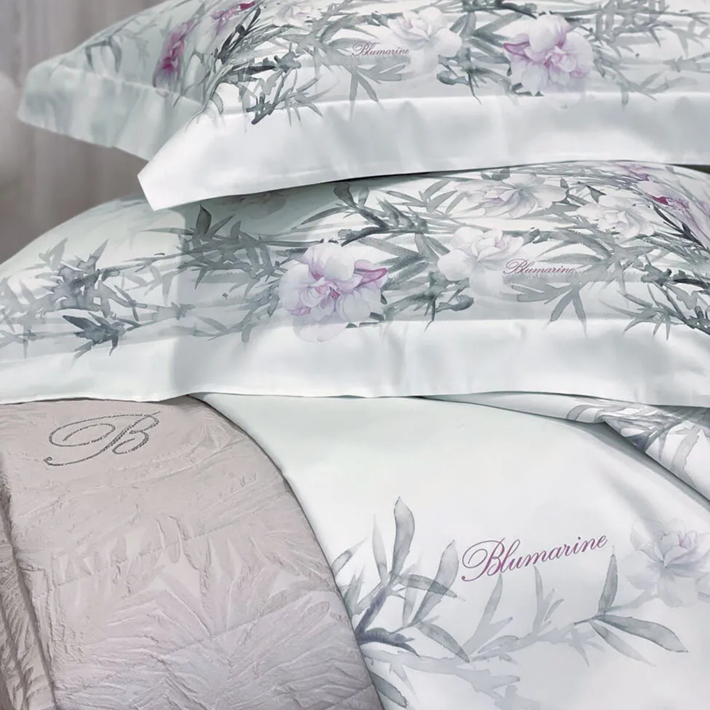 Completo Lenzuola Orchidea 100% Raso di cotone
