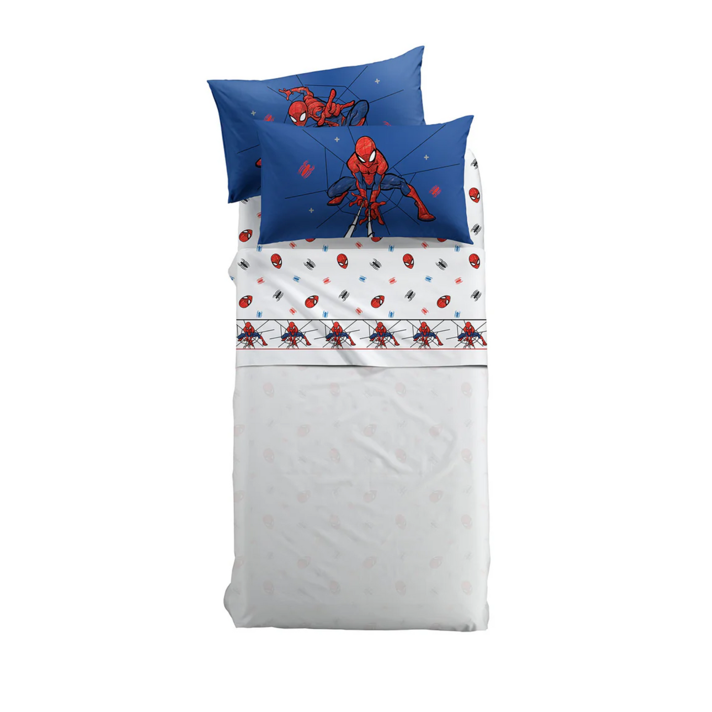 Completo Lenzuola Spider-Man Spidey 100 % Cotone