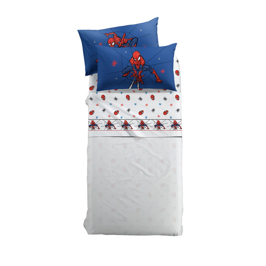 Completo Lenzuola Spider-Man Spidey 100 % Cotone