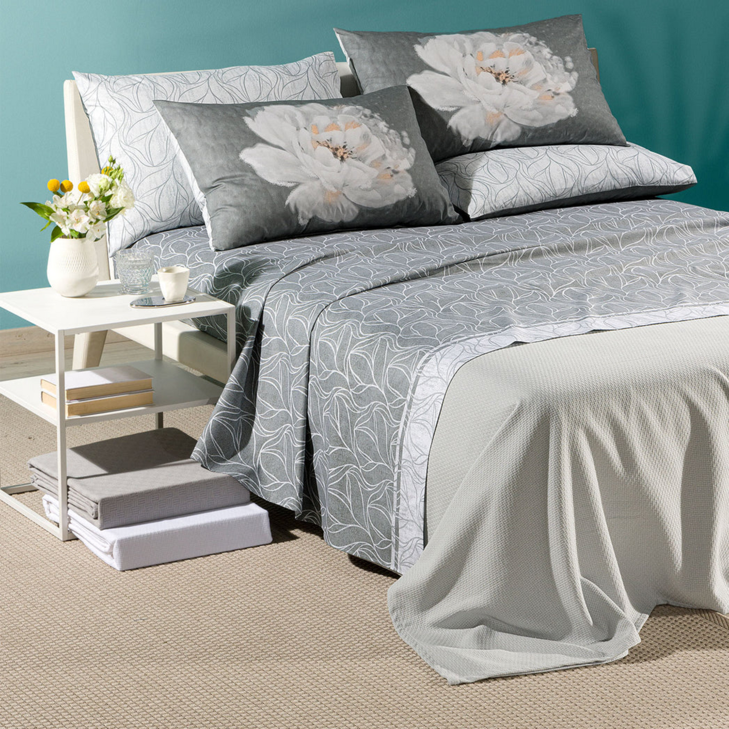 Completo Lenzuola Peony Bed Collection 100 % Cotone
