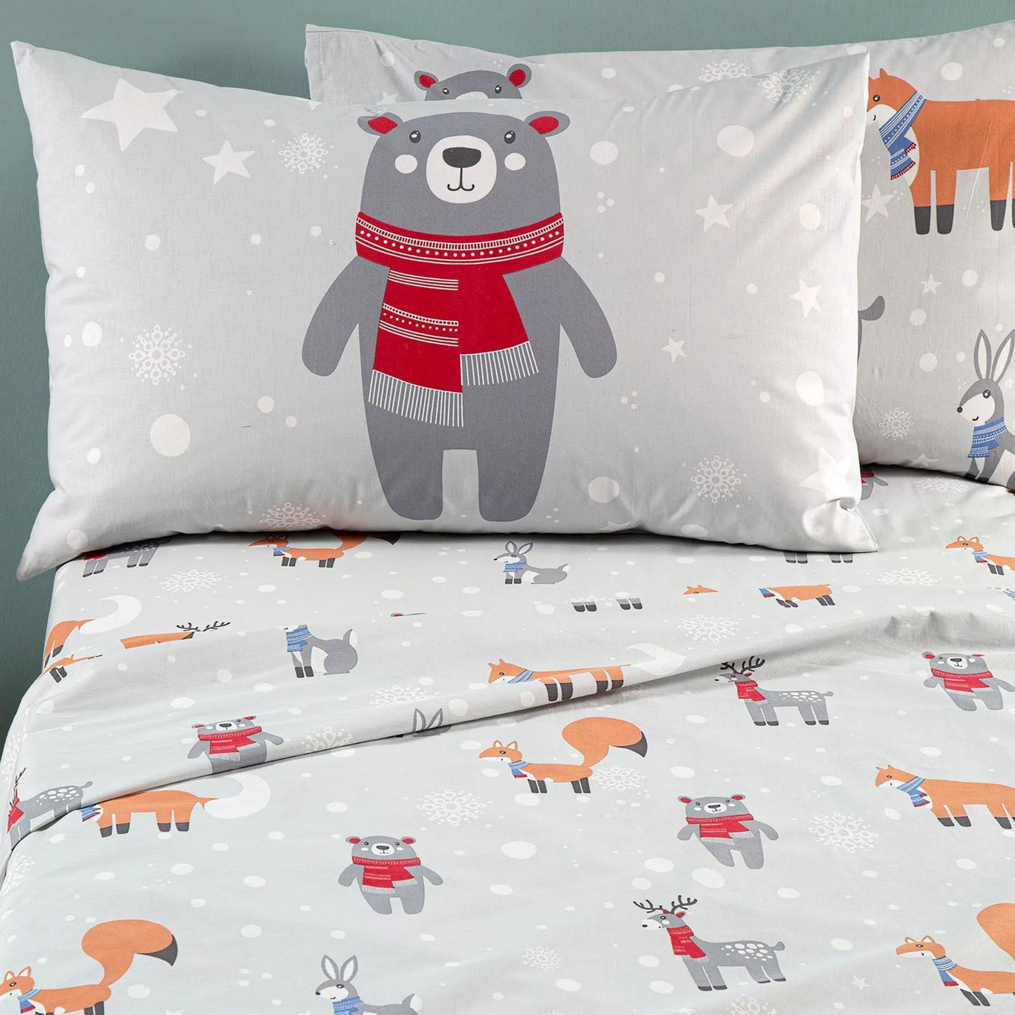 Completo lenzuola Teddy 100% Cotone