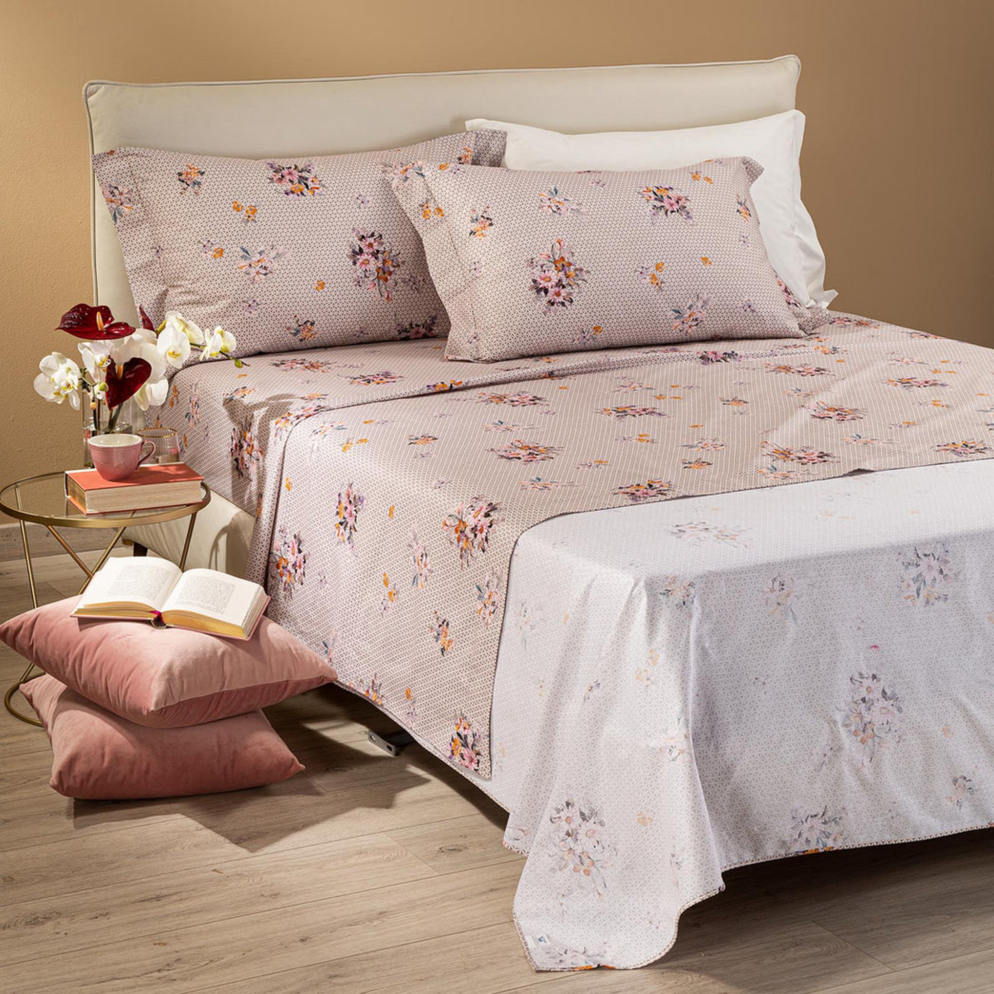 Completo lenzuola Versailles Bed Collection 100% Cotone Digitale