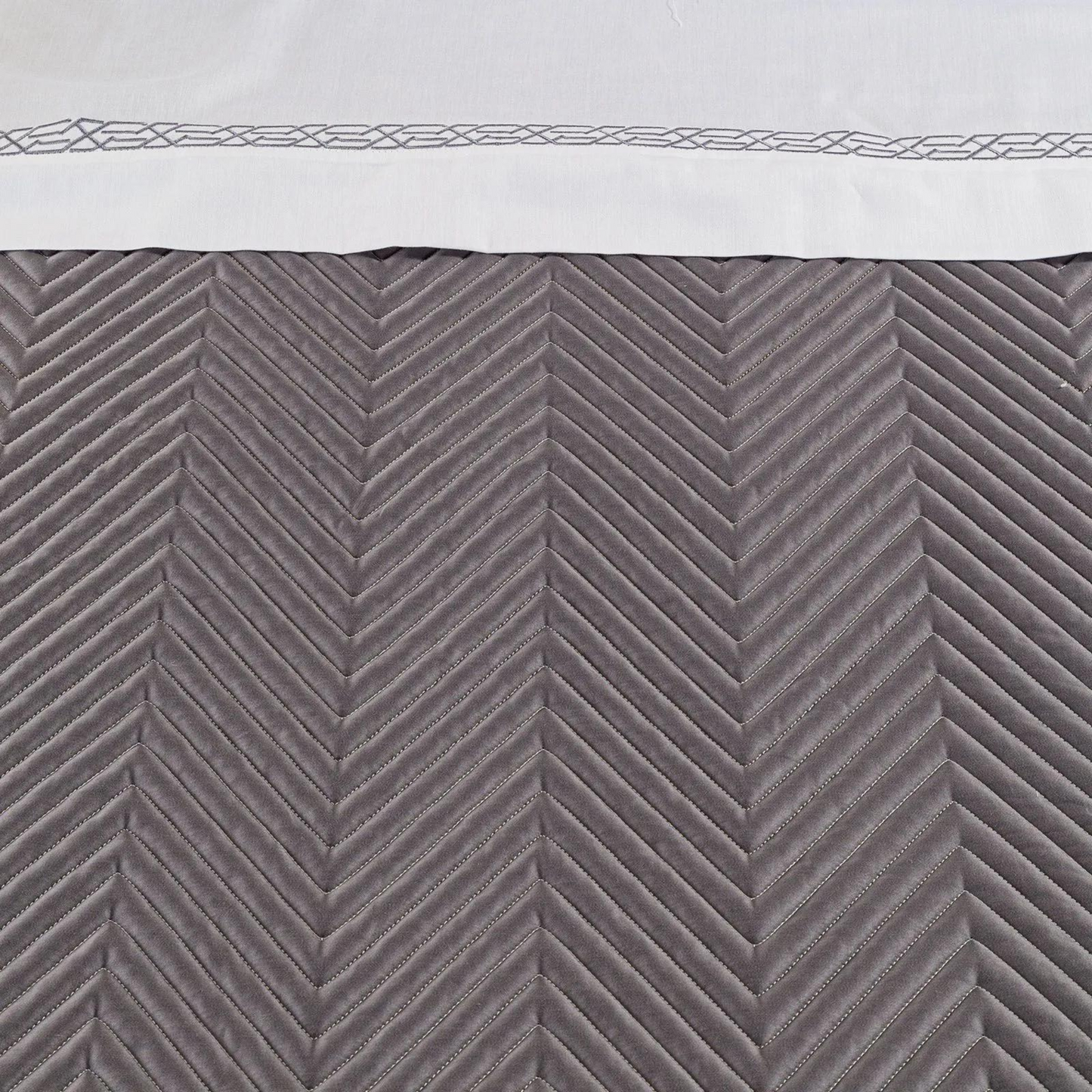 Copriletto Trapuntato Continental 100% Raso di Cotone
