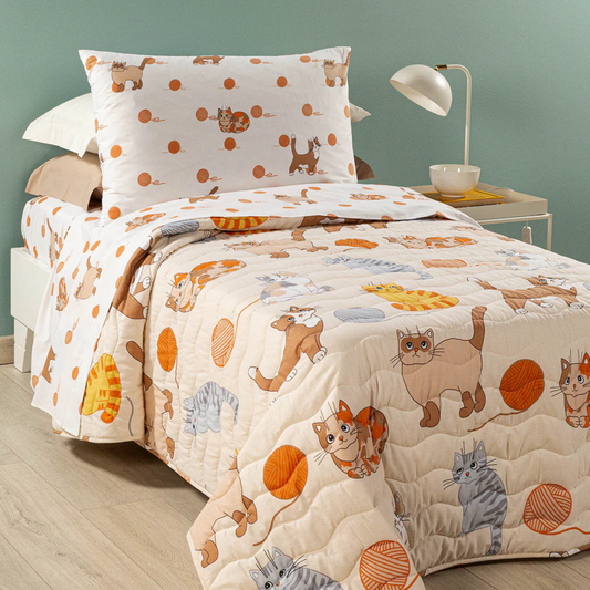 Copriletto Gattini Kids 100% cotone