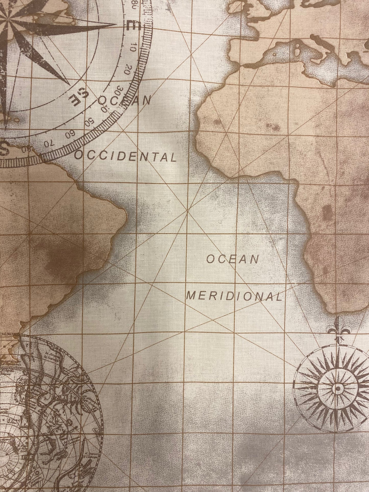 Parure Copripiumino Mappamondo 100% cotone