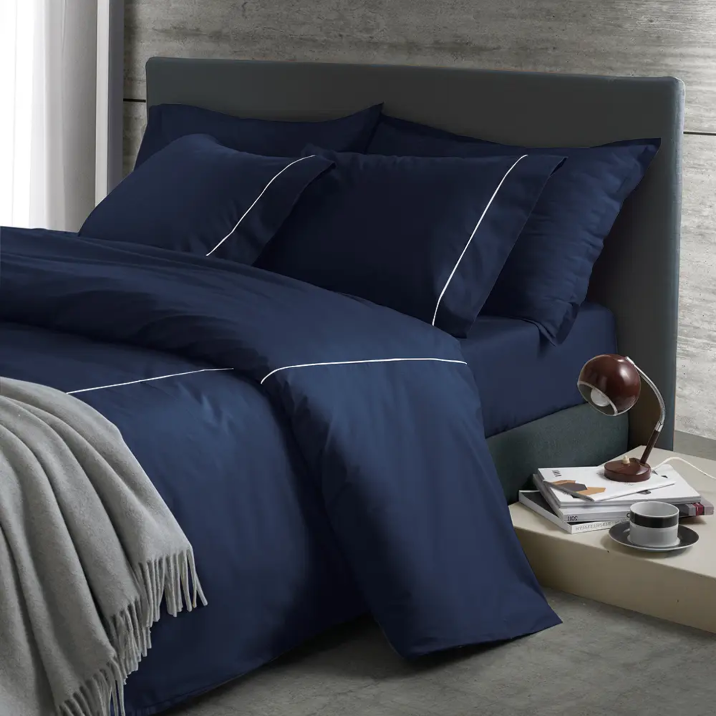 Completo Copripiumino Alia in Percalle di Cotone