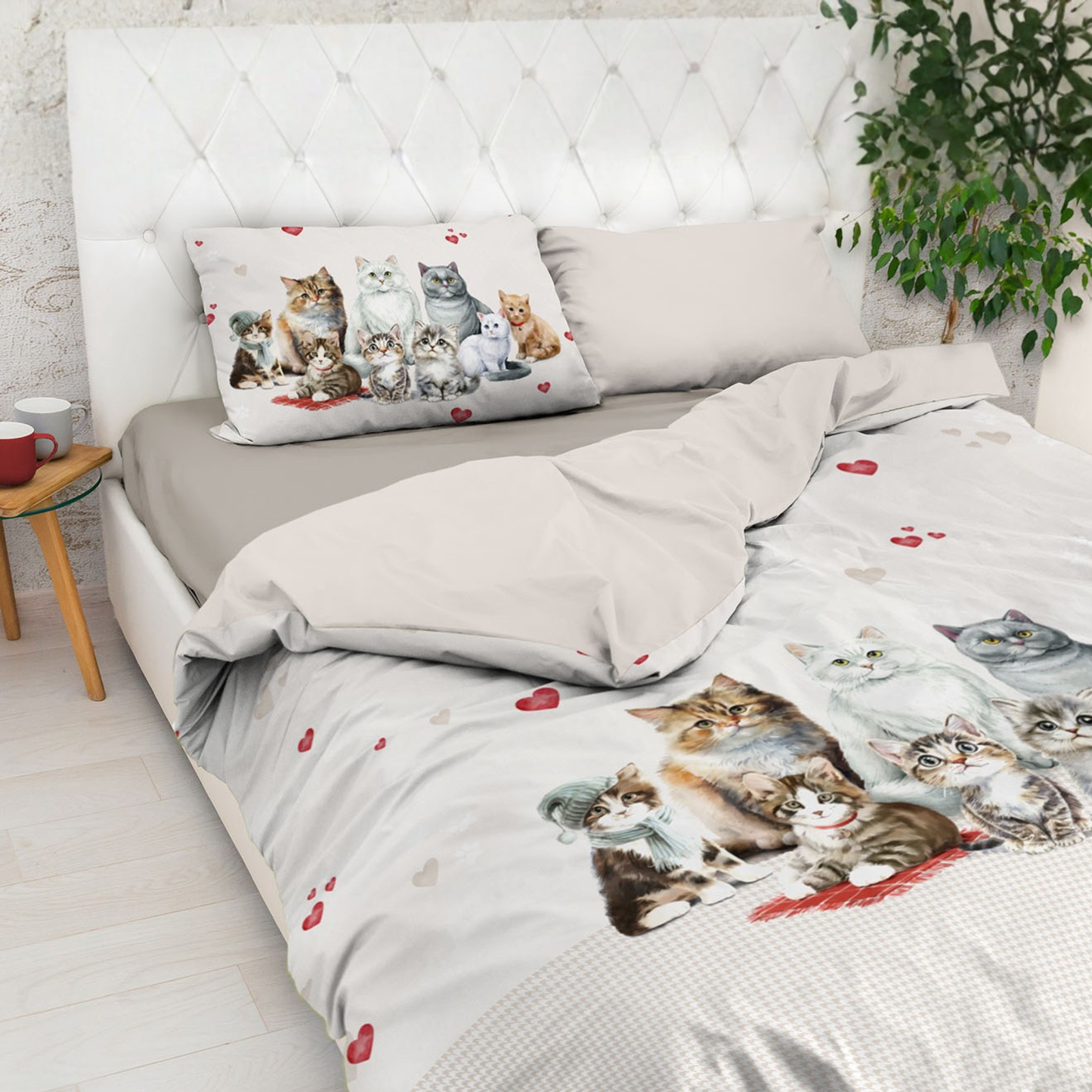 Parure Copripiumino Infinity Amici 100% puro cotone