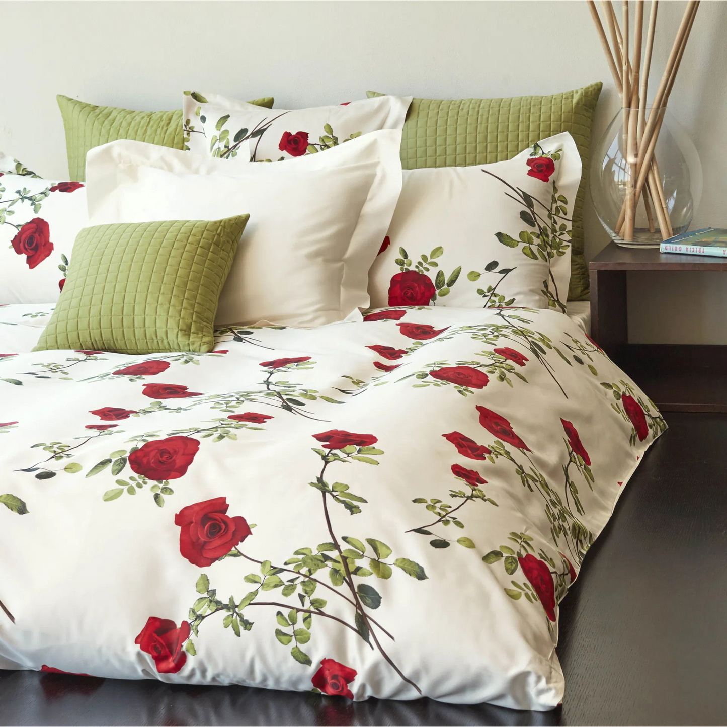 Parure copripiumino Baccarat 100% raso di cotone stampato