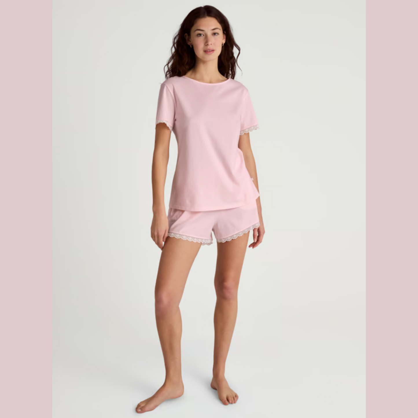 Pigiama corto pizzo 14150/26456