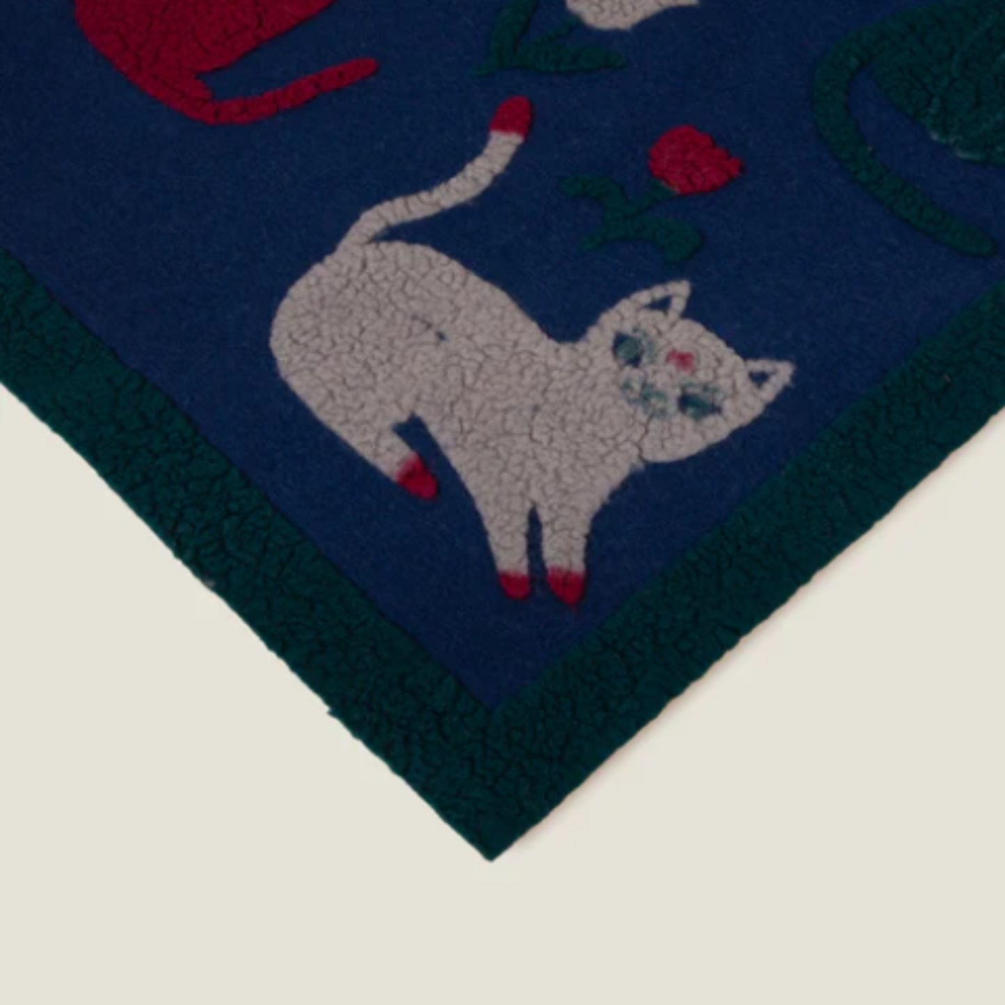 Plaid Boiled Wool Miao Beauty