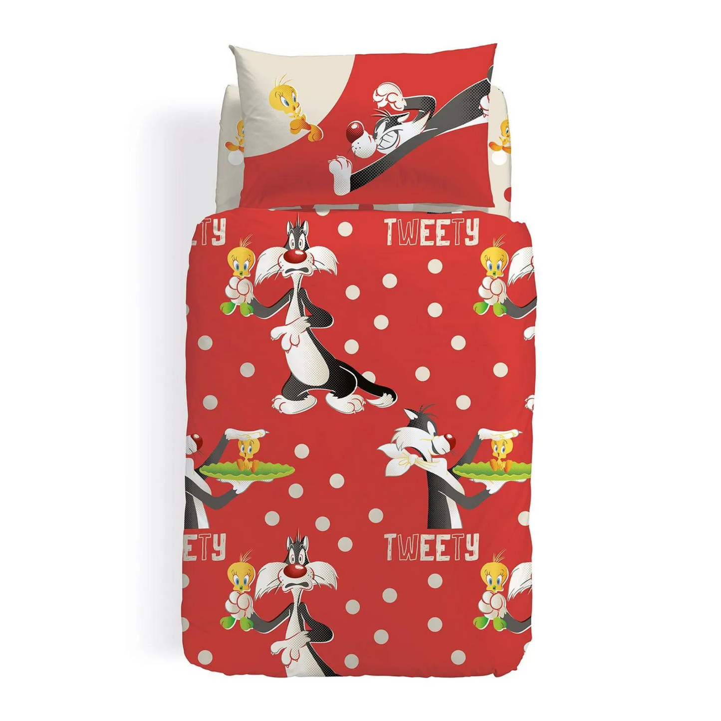 Completo Copripiumino WB Friends 100% Cotone