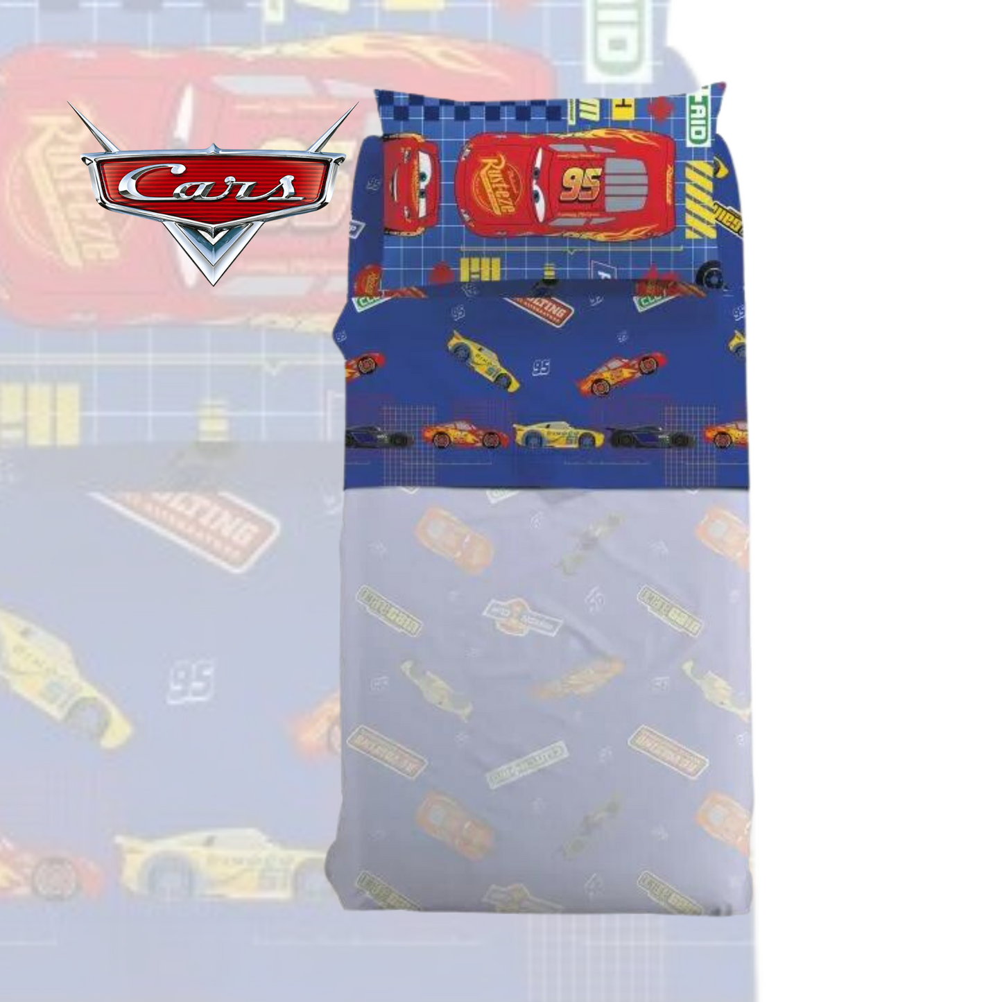 Completo Lenzuola Cars Game 100% cotone