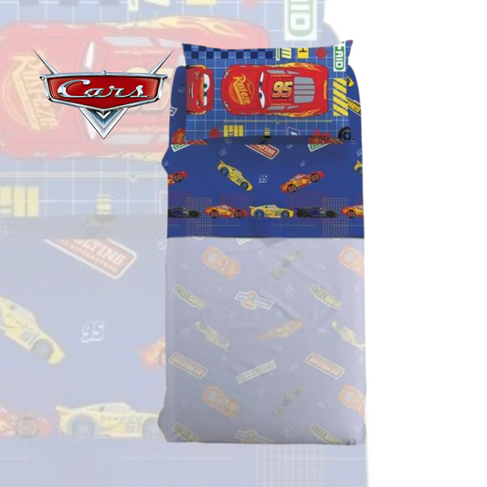 Completo Lenzuola Cars Game 100% cotone