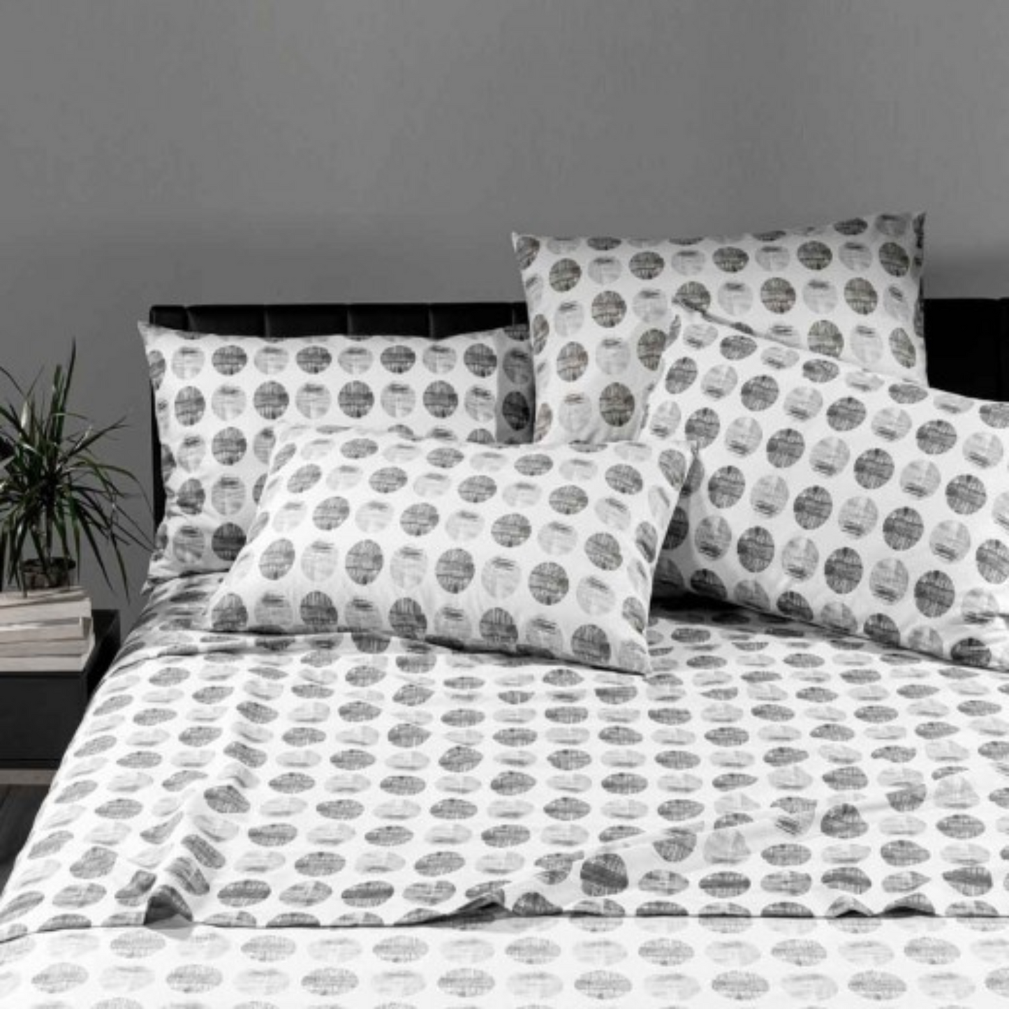 Completo Lenzuola Denim in puro cotone Caleffi