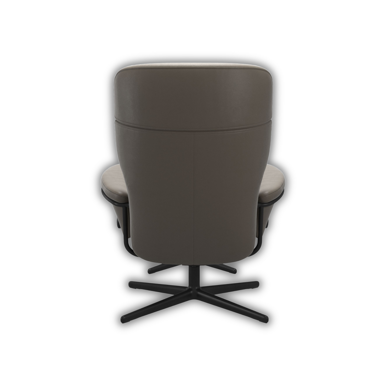 Rome Low Back con Poggiatesta regolabile + Pouf