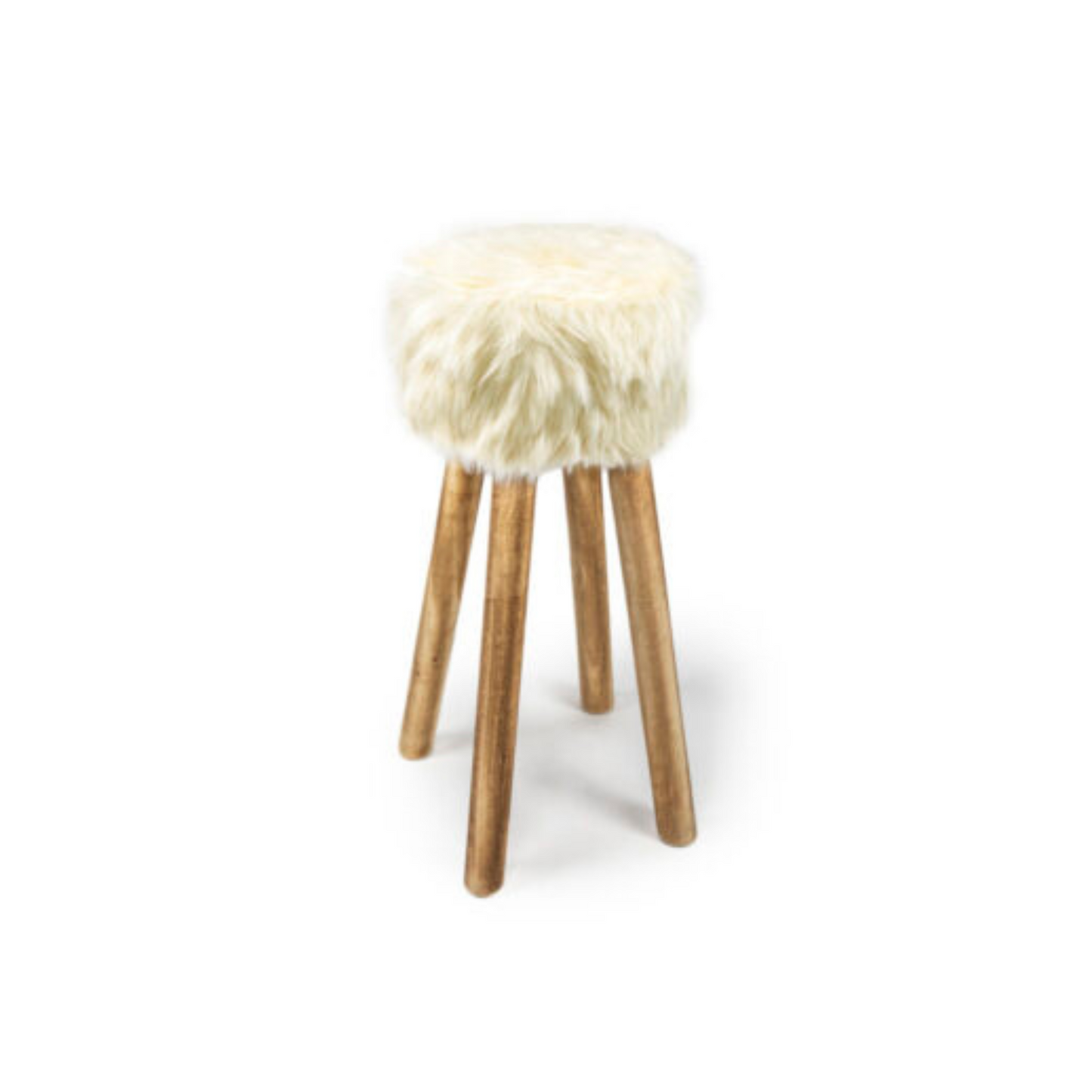 Sgabello peluche Eskimo finta pelliccia Daunex