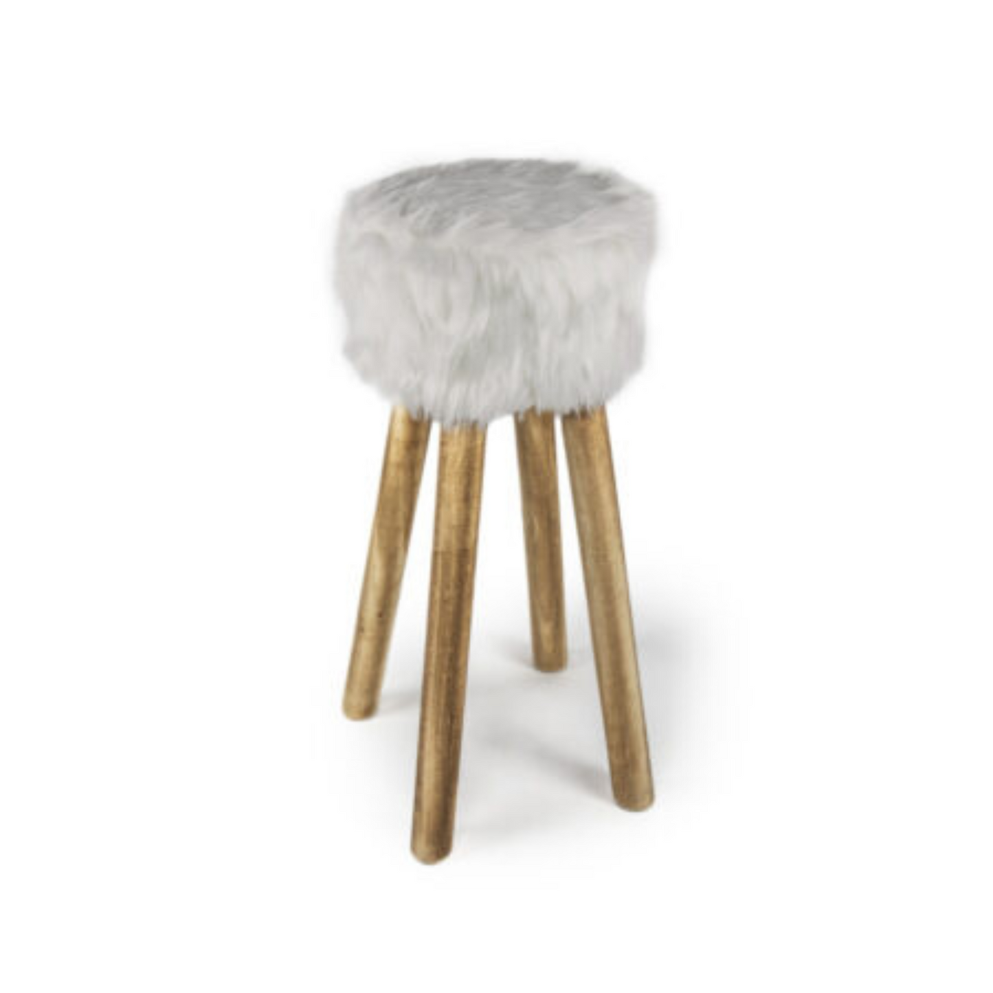 Sgabello peluche Eskimo finta pelliccia Daunex