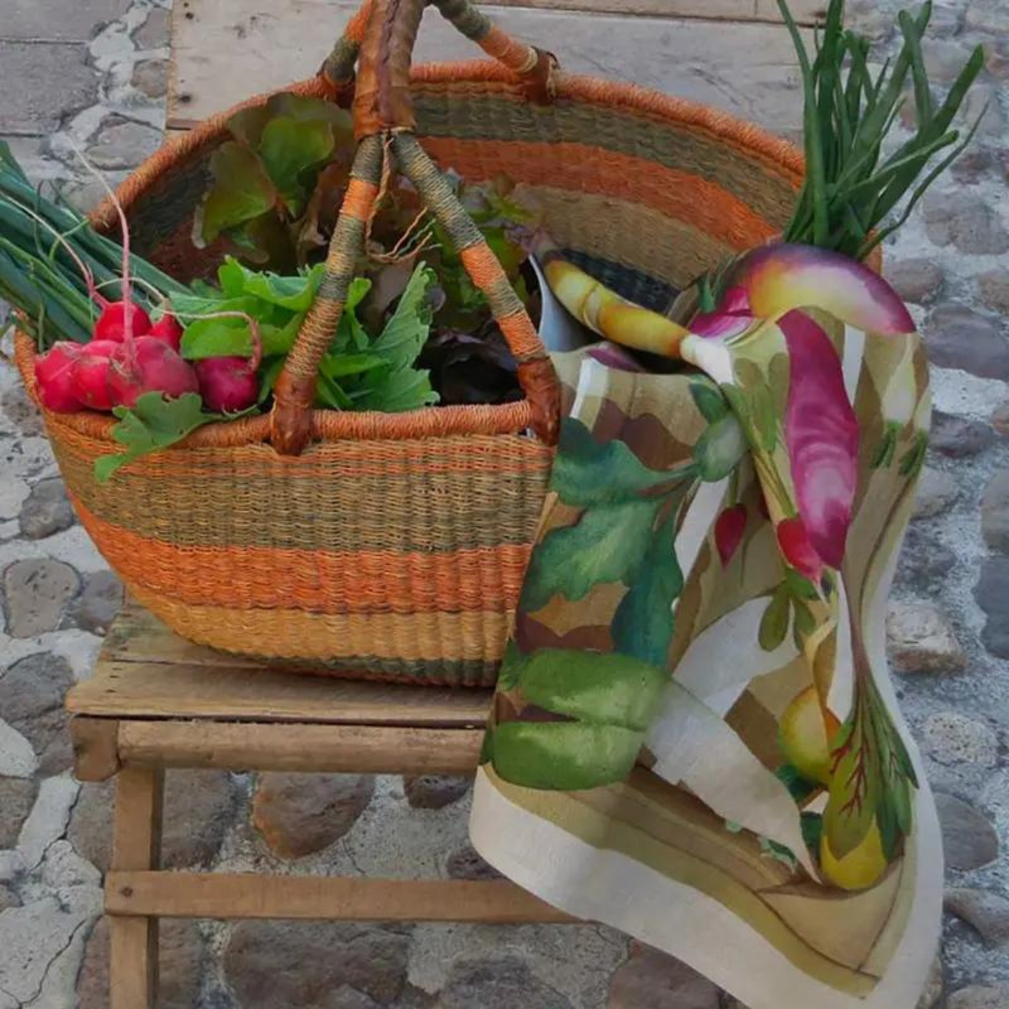 Strofinaccio Potager Ravanello in puro lino