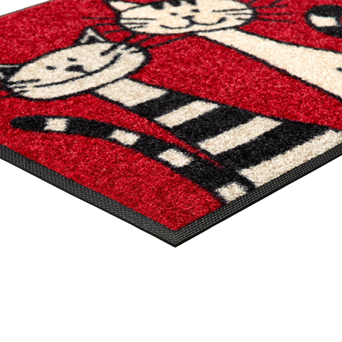 Tappeto antiscivolo Three Cats Wash+Dry con bordo