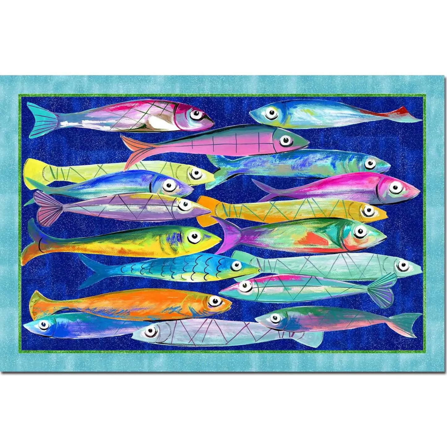 Tappeto Tiptapp Poisson Bleu