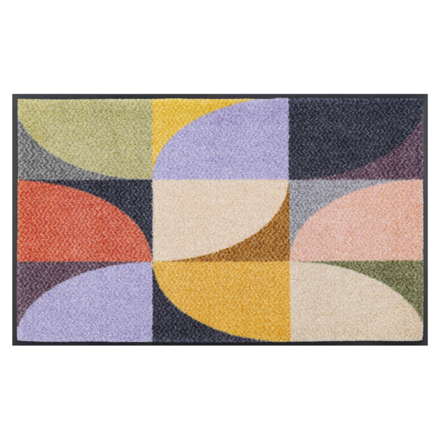 Tappeto antiscivolo Colour Moments Wash+Dry con bordo