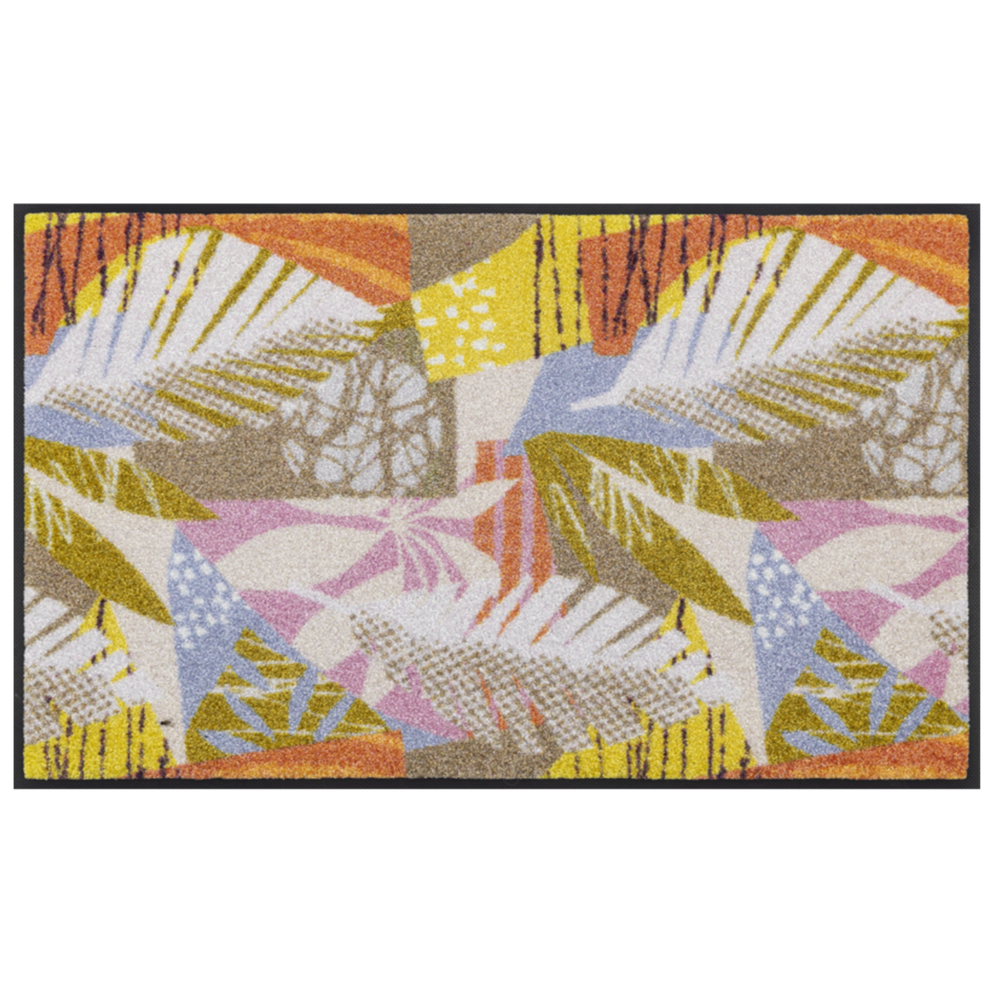 Tappeto antiscivolo Jungle Pop Wash+Dry con bordo