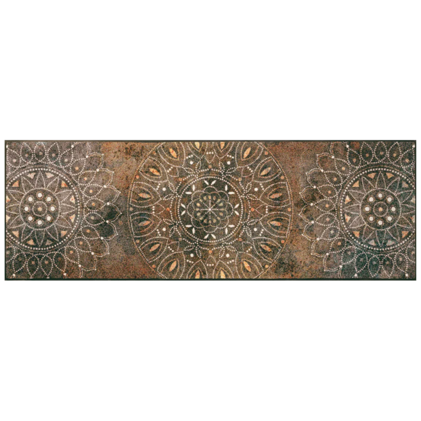 Tappeto antiscivolo Madhana Wash+Dry con bordo
