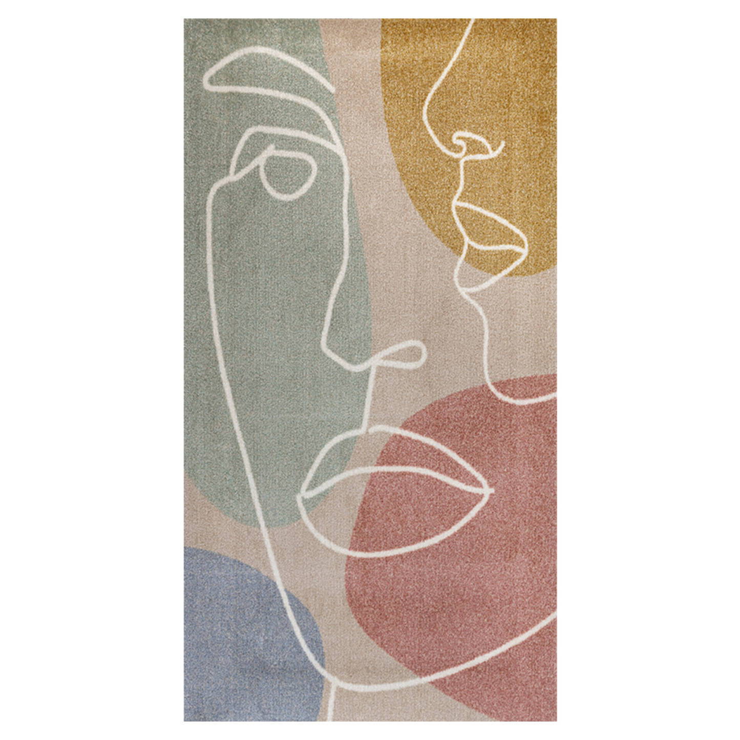 Tappeto antiscivolo Modern Faces Wash+Dry Decor