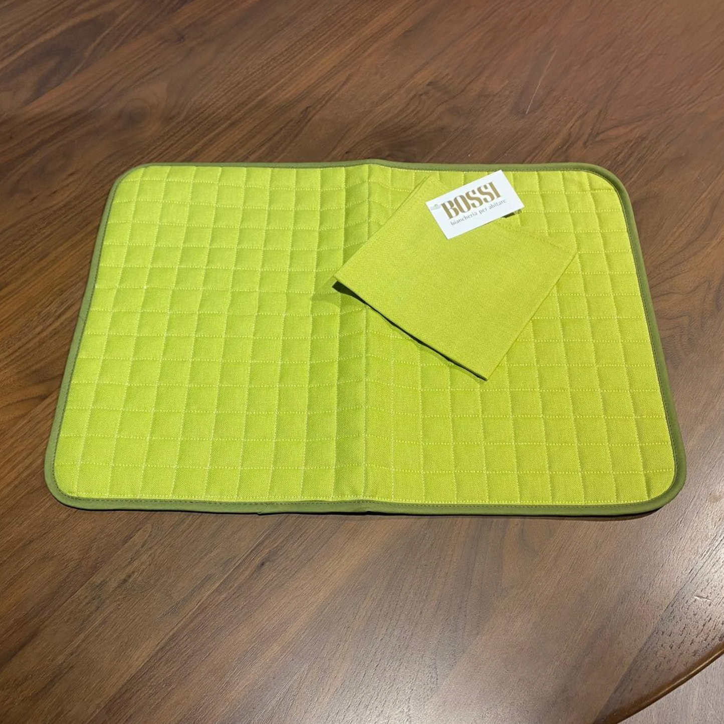 Set Americano trapuntato tinta unita