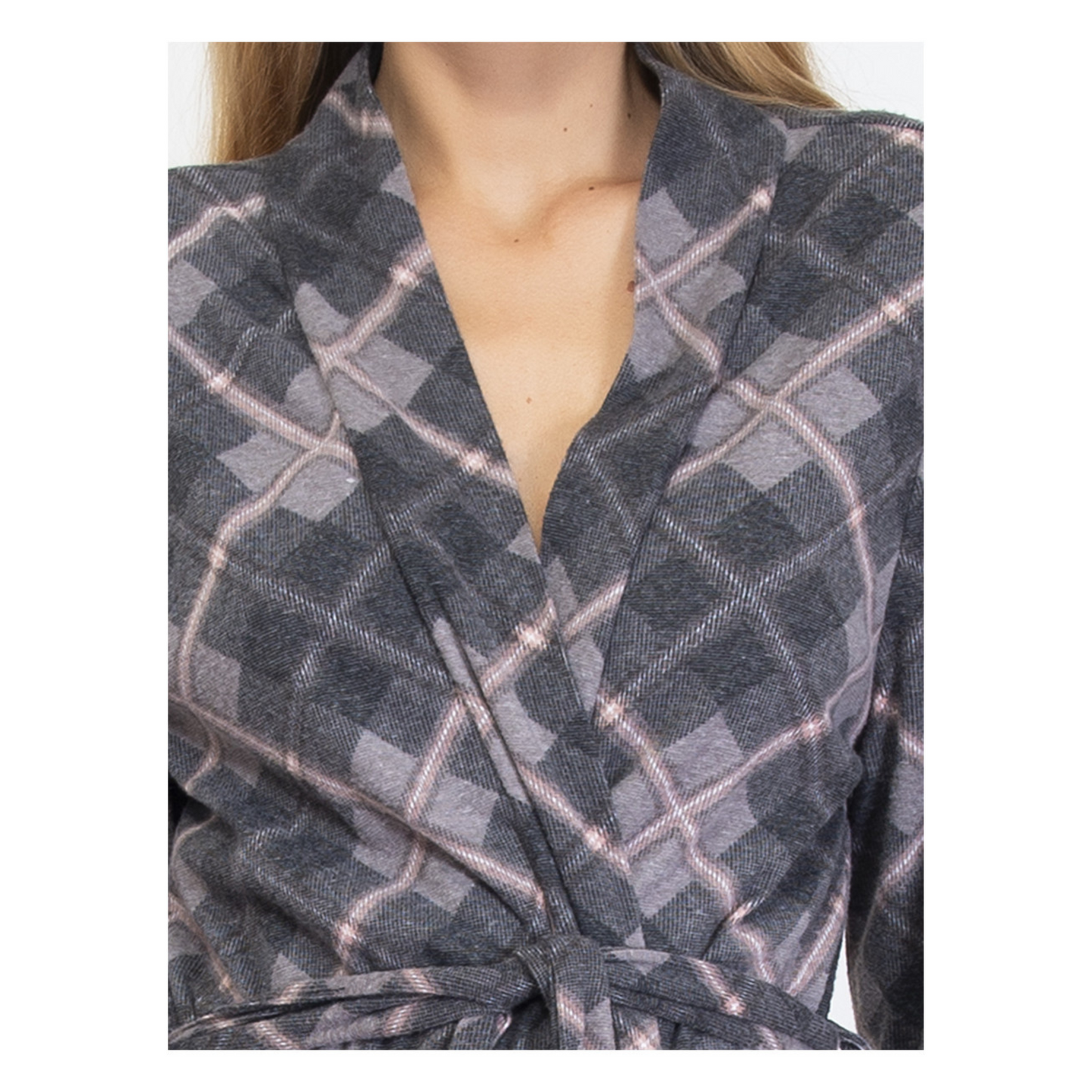Vestaglia con tasche Check W3ACK71