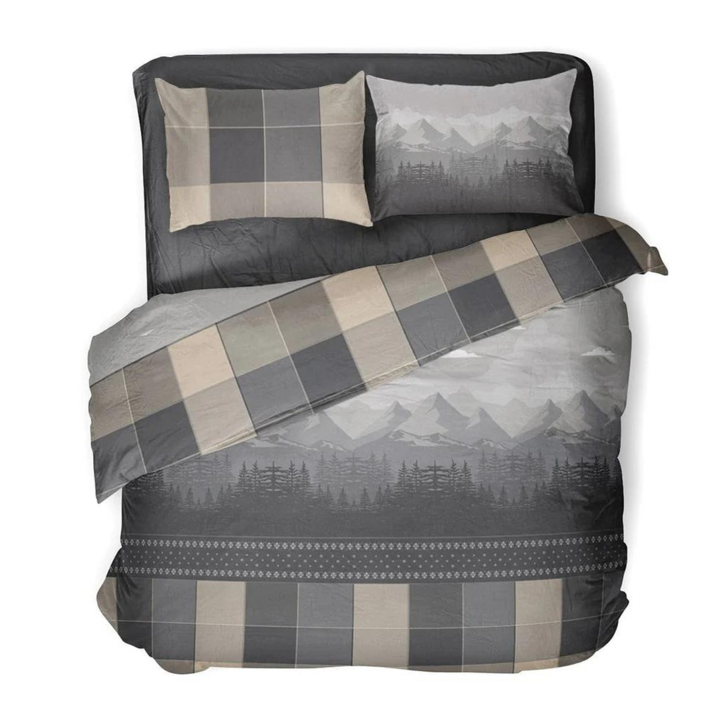 Parure Copripiumino Infinity Zermatt 100% puro cotone