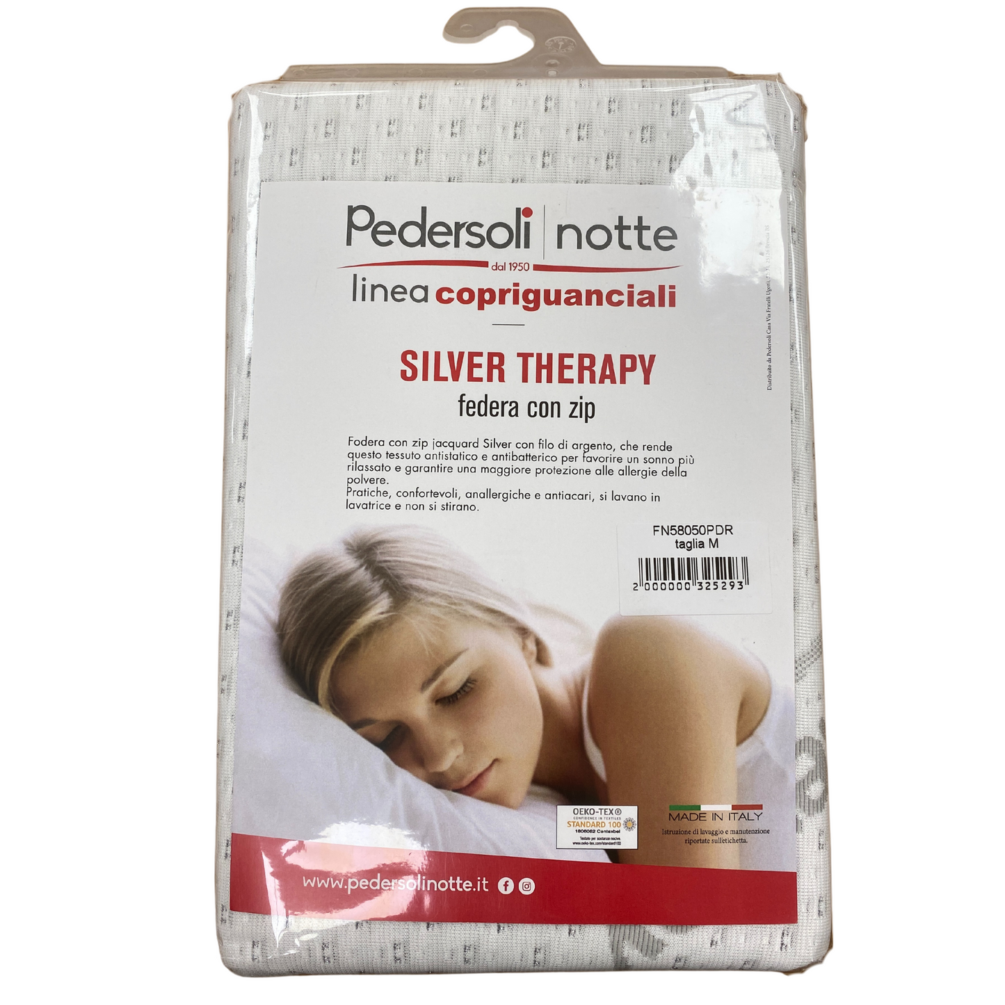 Coppia Copriguanciale Silver Therapy