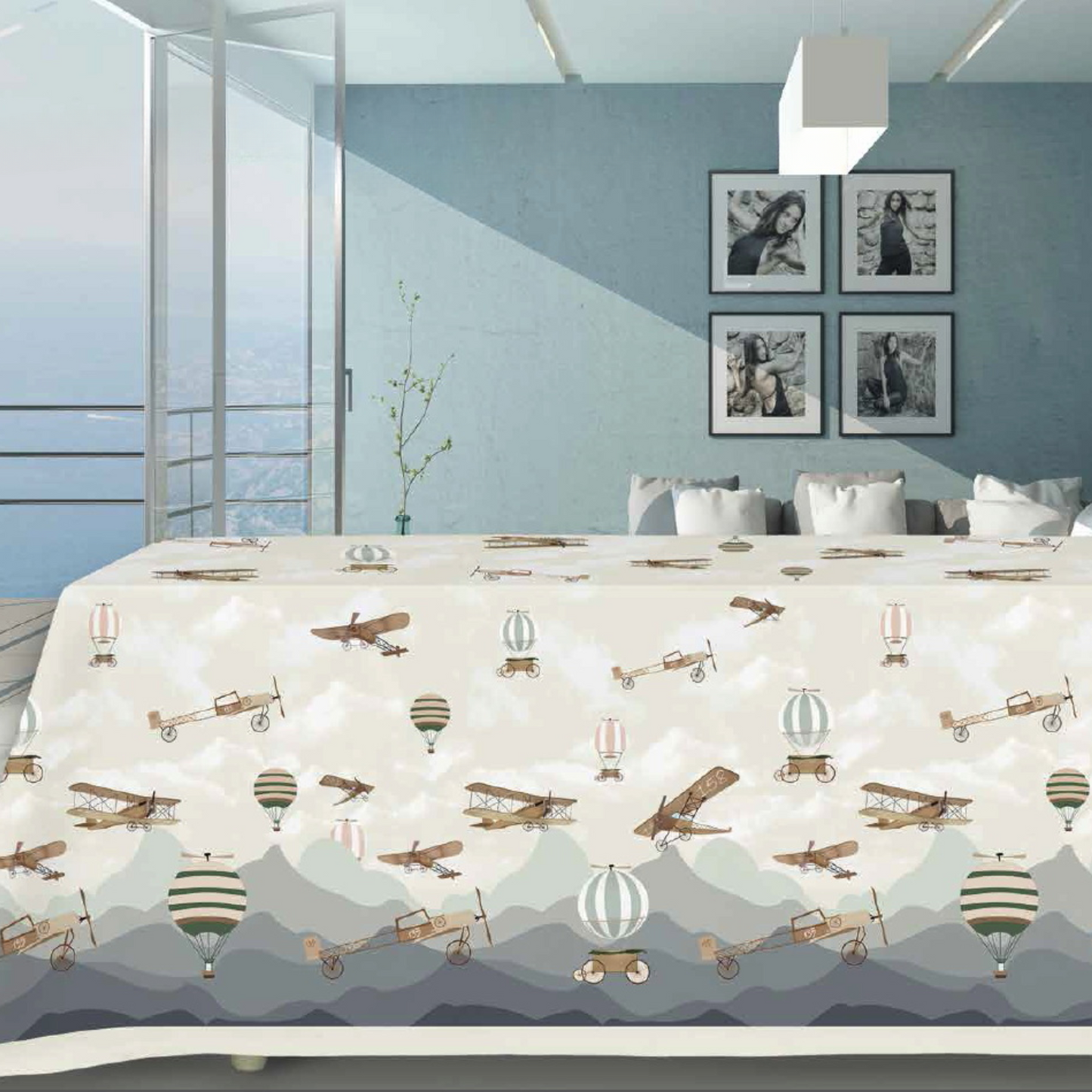 Tovaglia Design Biplano 100% cotone