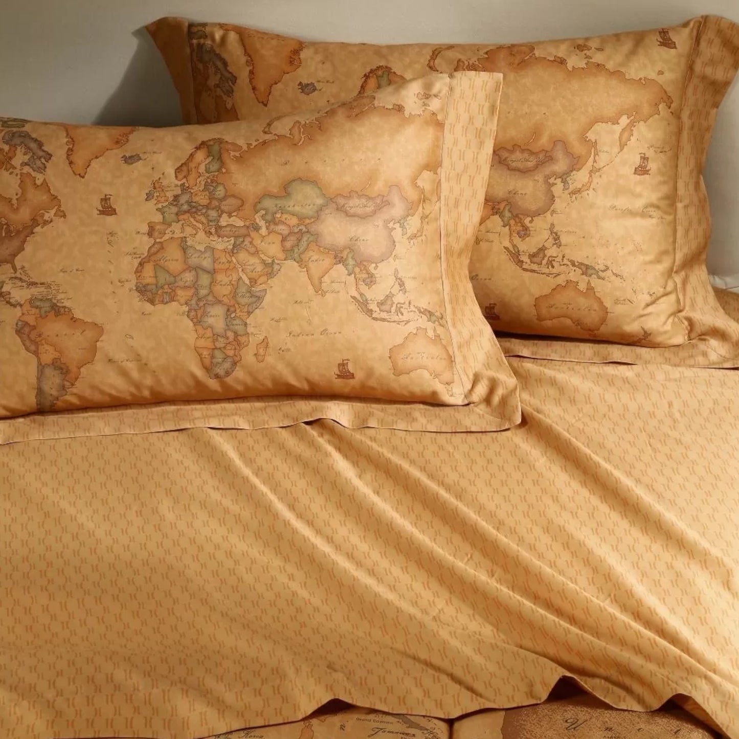 Completo Lenzuola Geo Classic in Raso di Puro Cotone