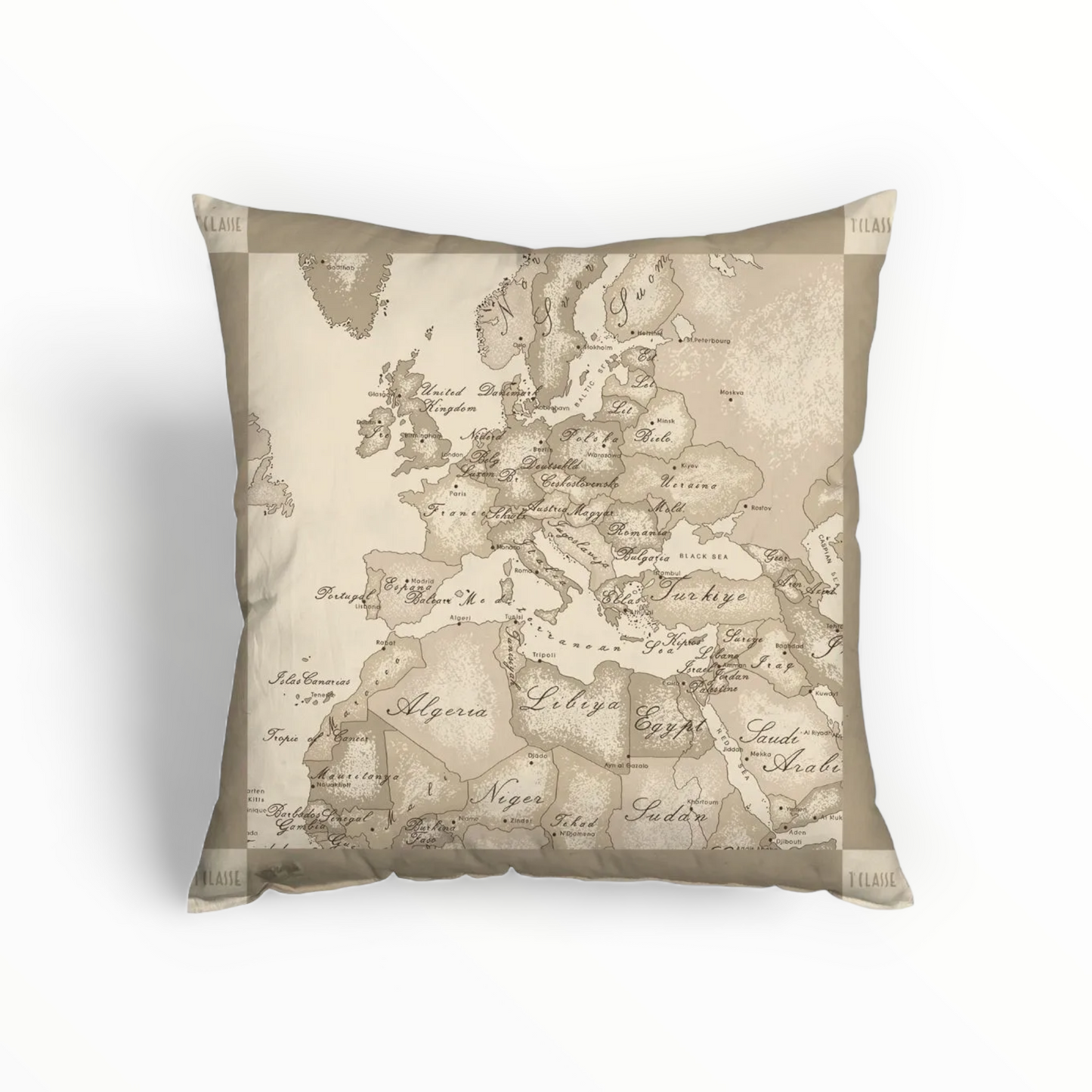 Cuscino Geo Safari in Raso di Puro Cotone