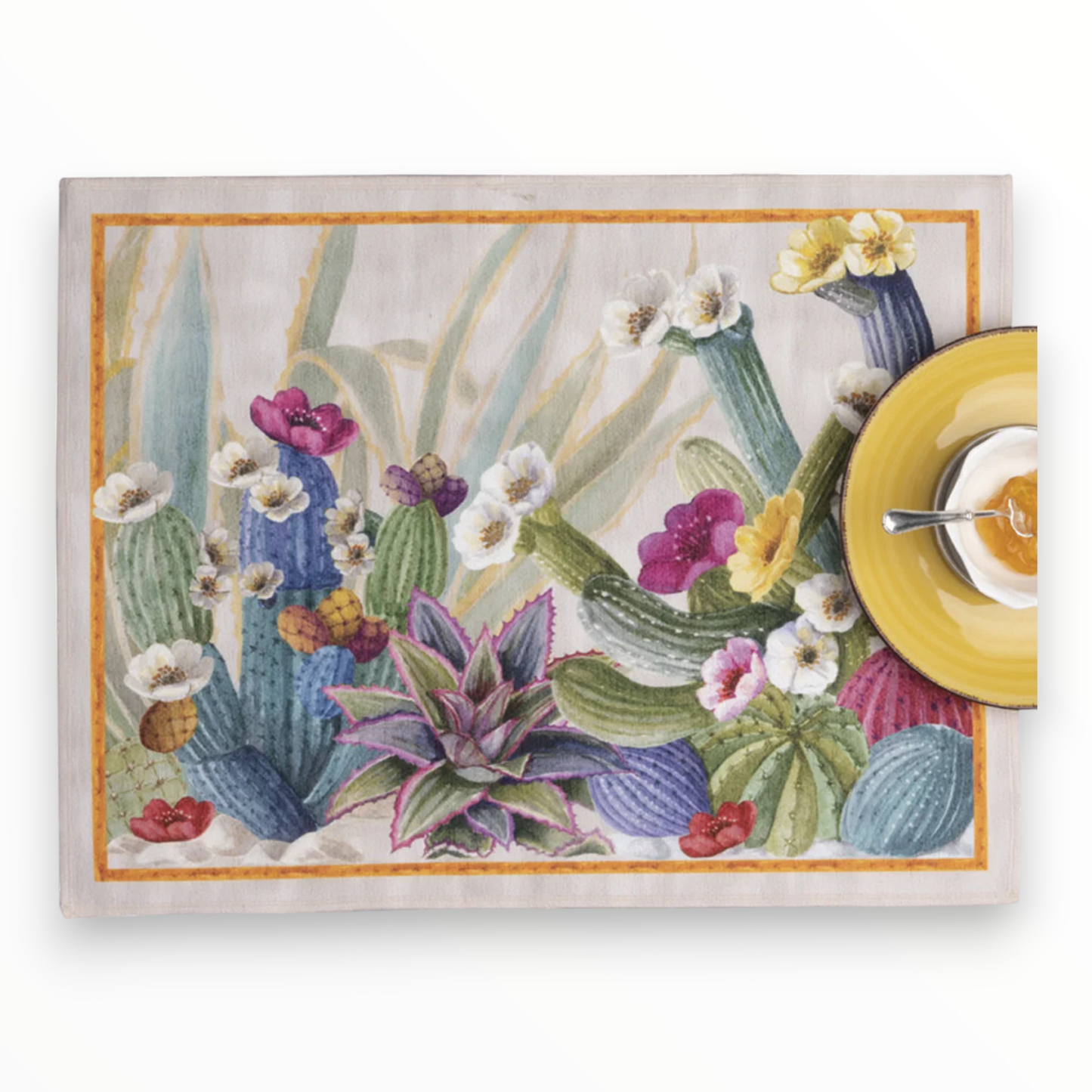 Set 2 pezzi tovaglietta Kactus Mymat Tessitura Toscana Telerie