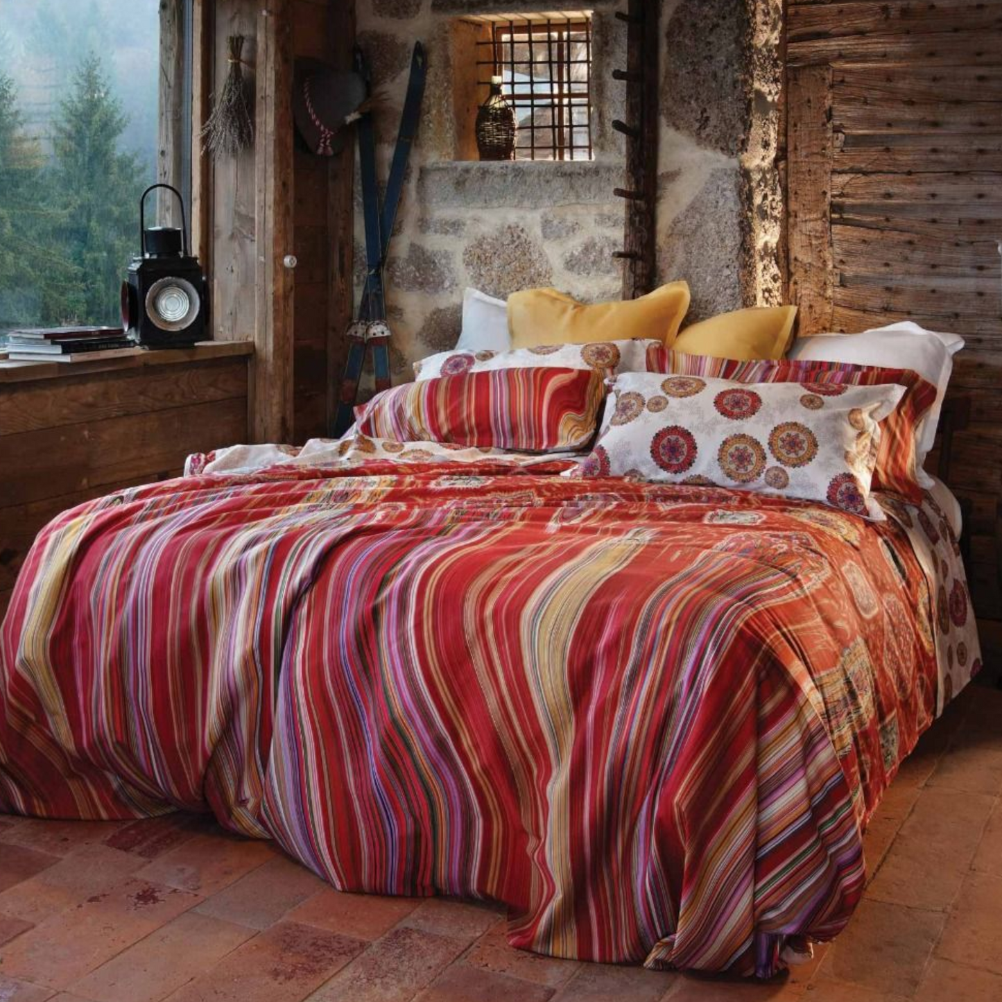 Parure copripiumino Jaipur in raso di cotone