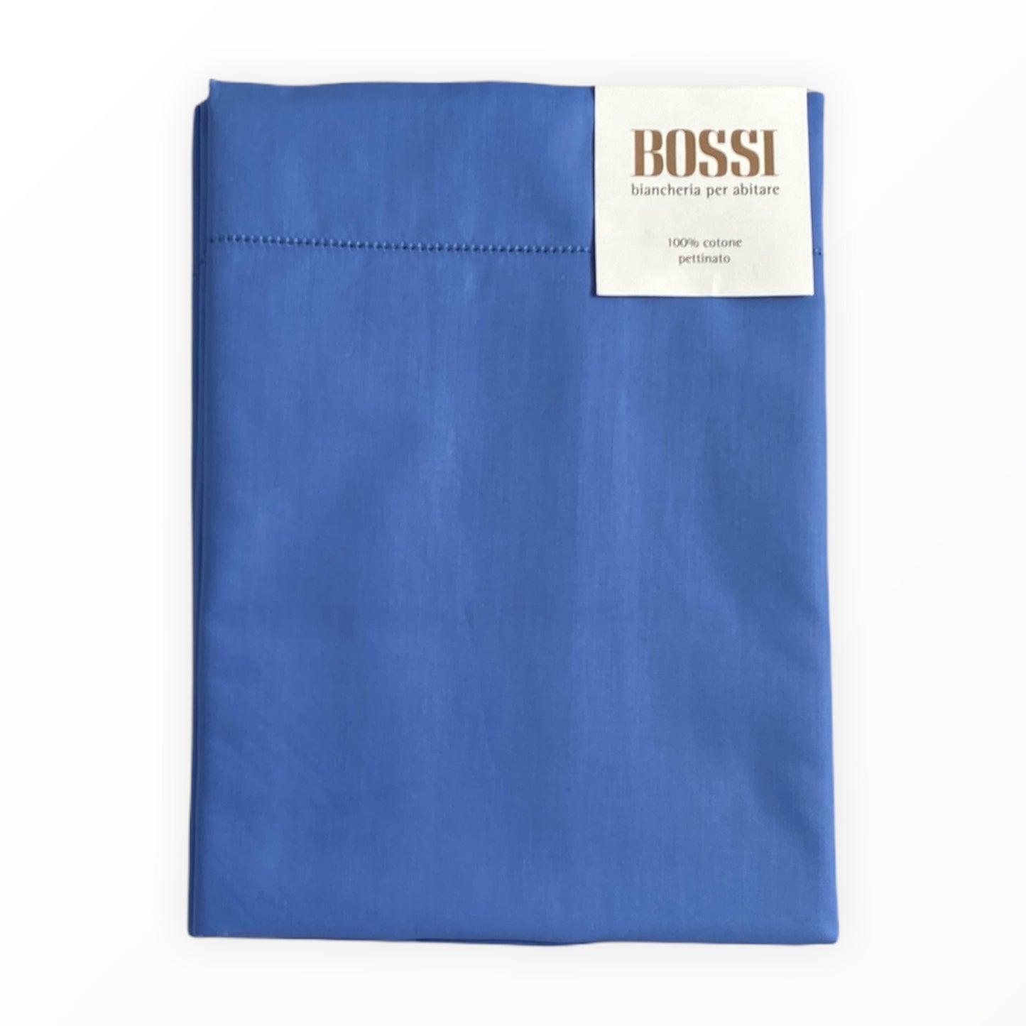 Coppia federe Bossicolor 2 volani cotone percalle 80 fili