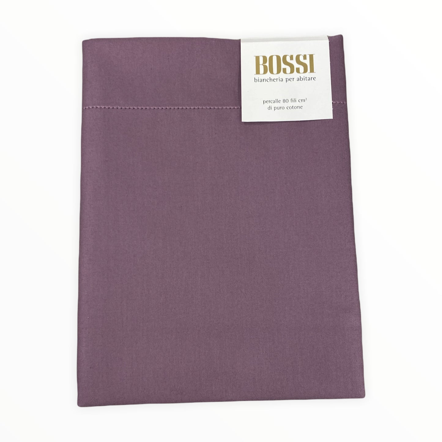 Coppia federe Bossicolor 2 volani cotone percalle 80 fili