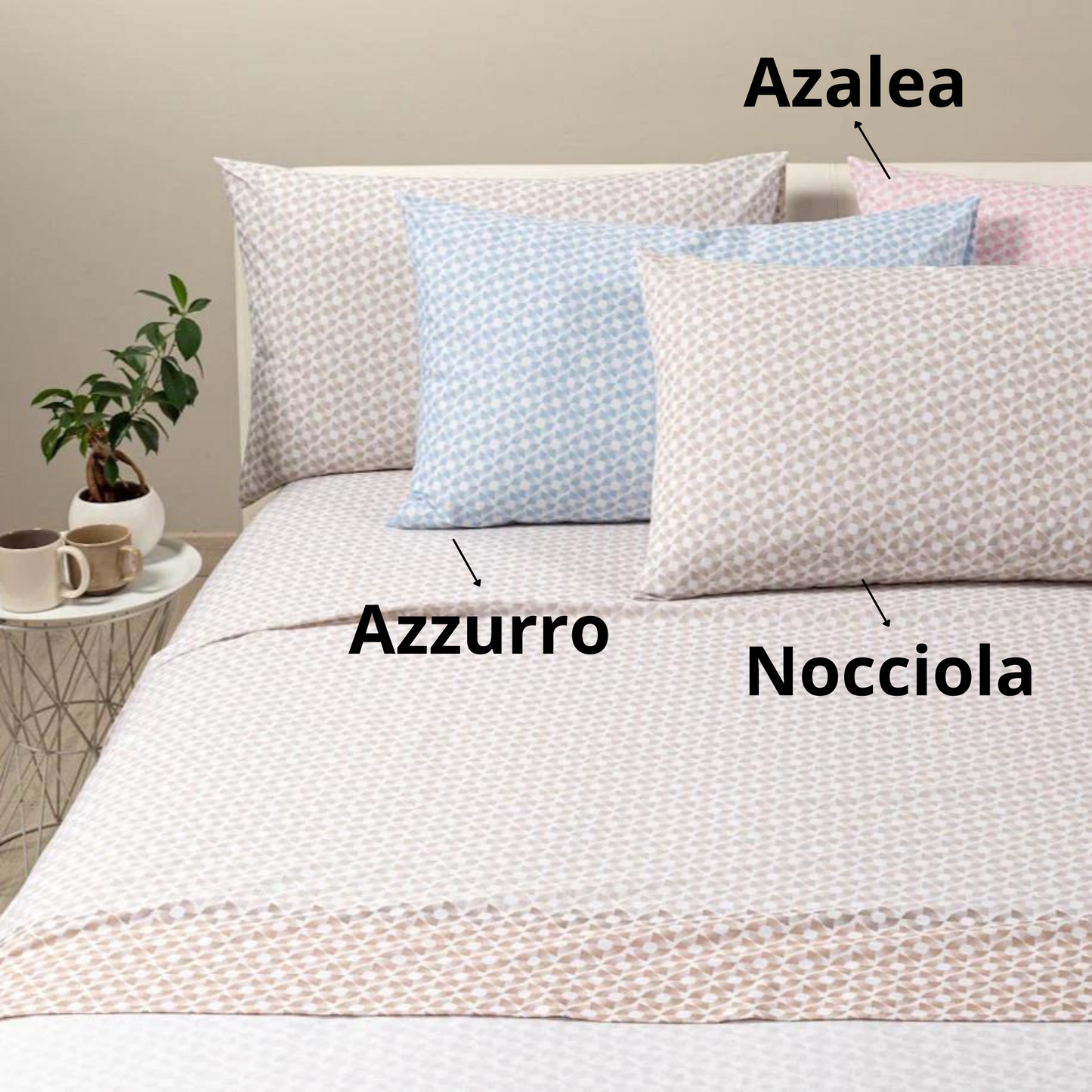 Completo Lenzuola Pagoda 100% Cotone